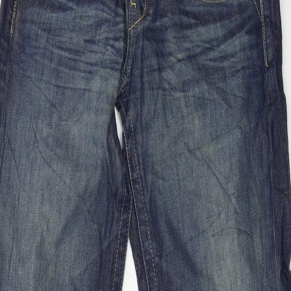 Replay Mens Blue  Denim Bootcut Jeans Size 27 in L32 in