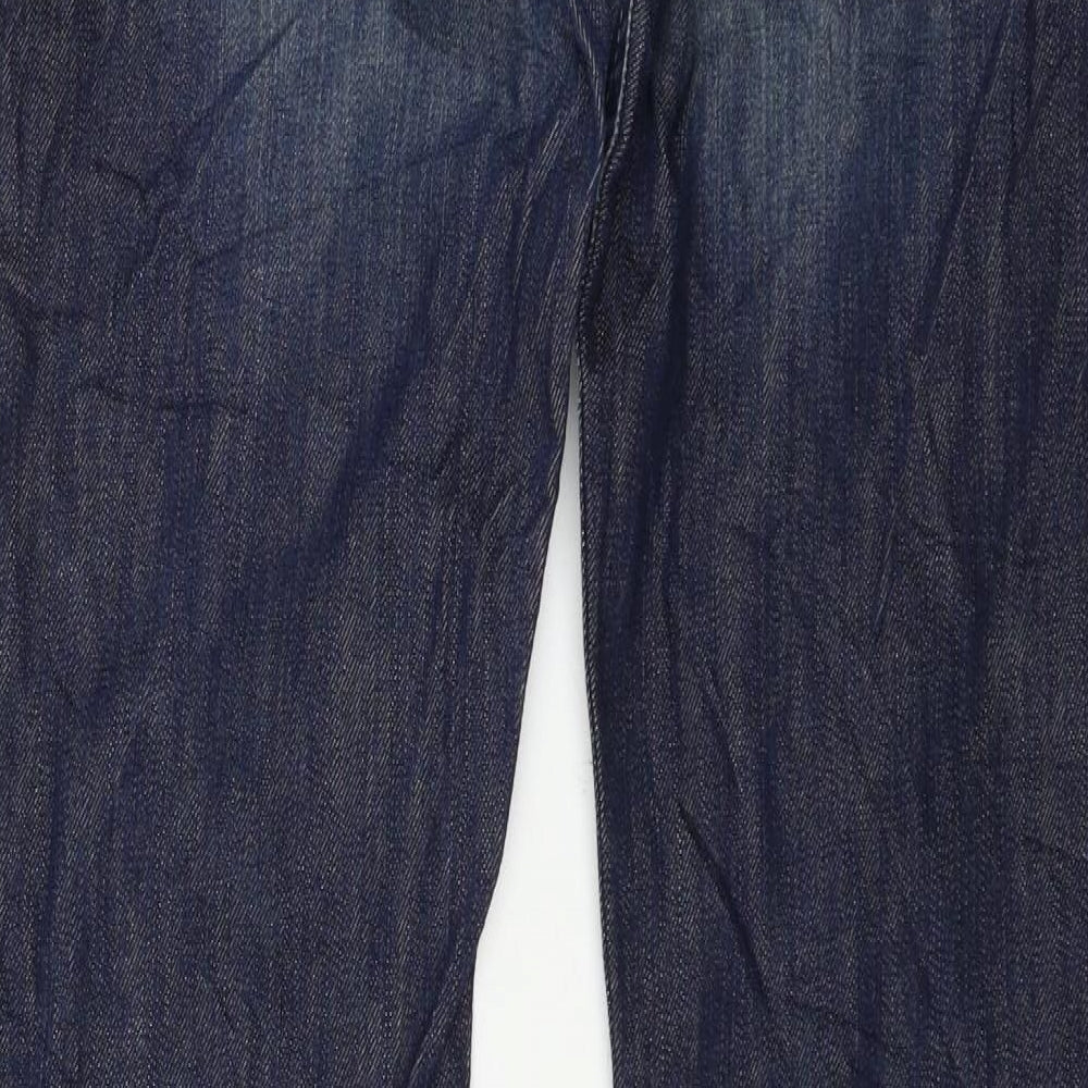 Replay Mens Blue  Denim Bootcut Jeans Size 27 in L32 in