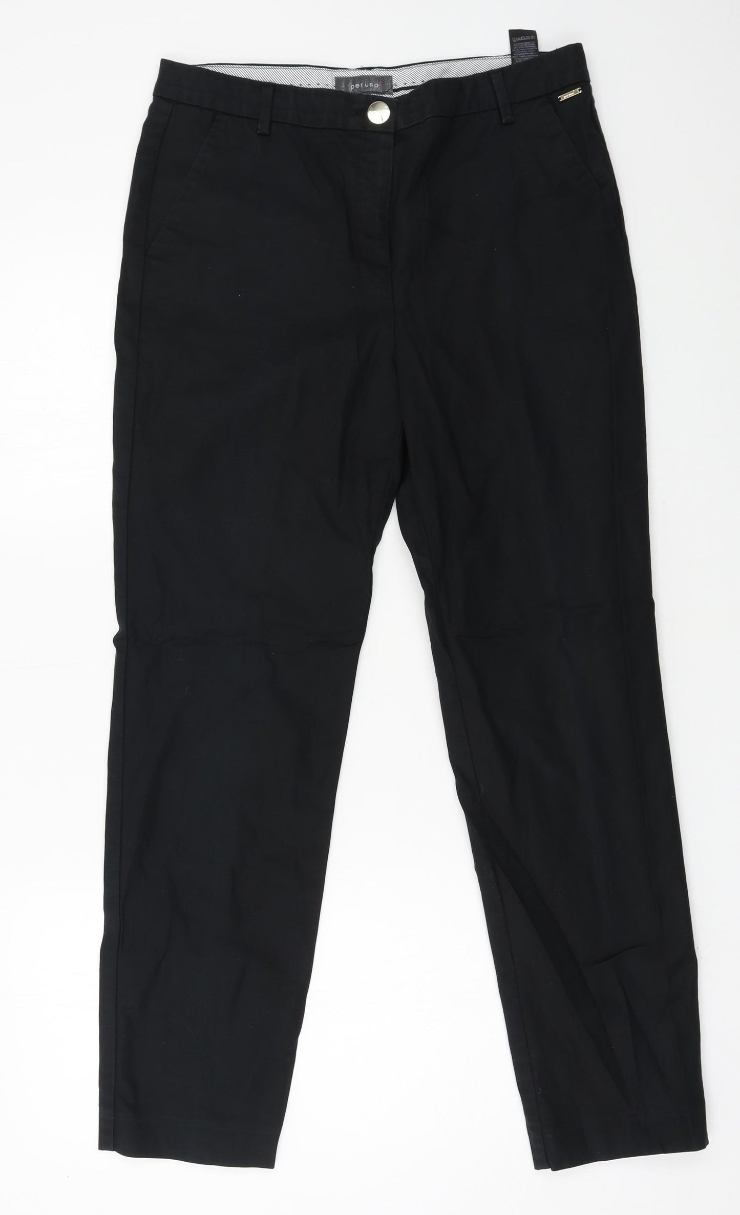 Per Una Womens Black   Trousers  Size 12 L28 in