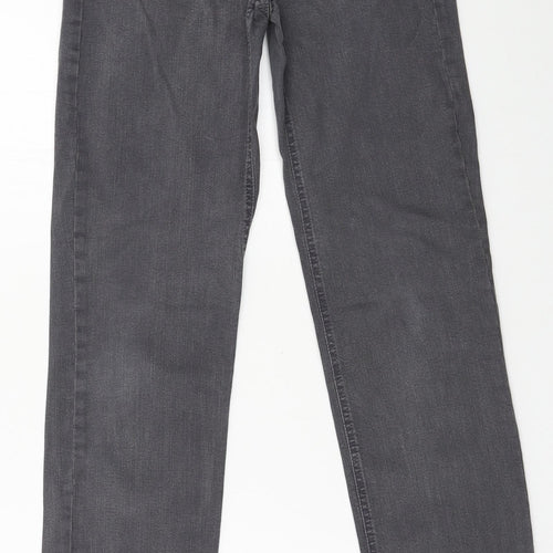 Preworn Womens Grey  Denim Skinny Jeans Size 8 L30 in