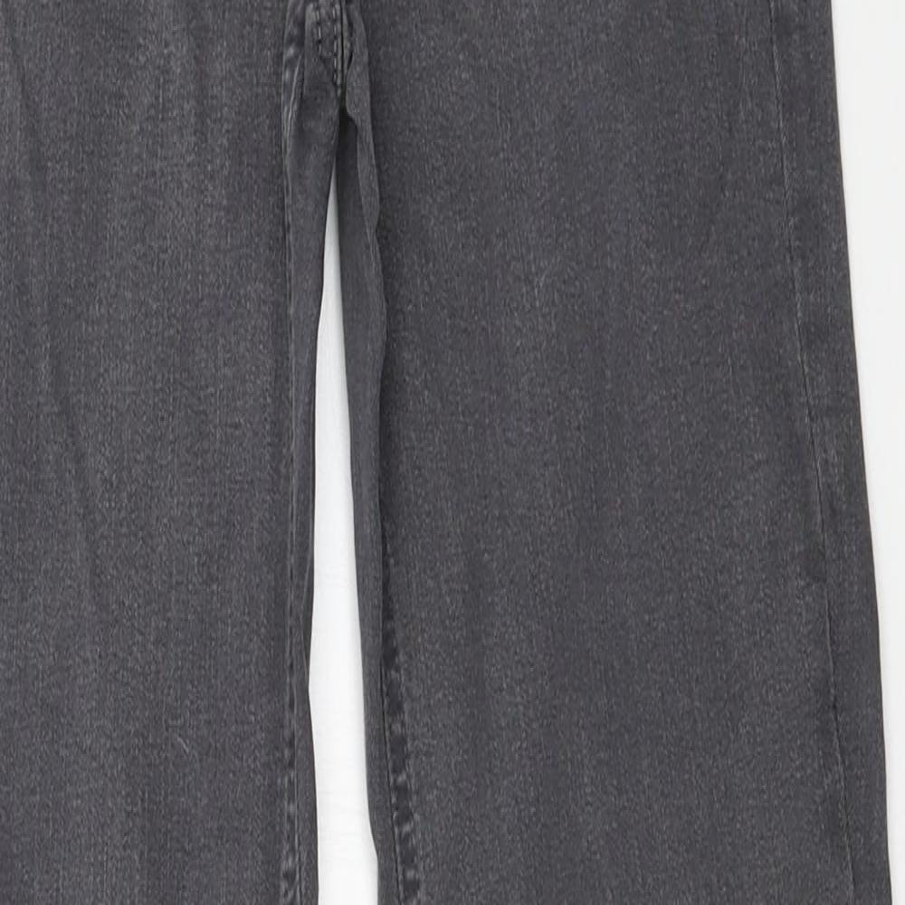 Preworn Womens Grey  Denim Skinny Jeans Size 8 L30 in
