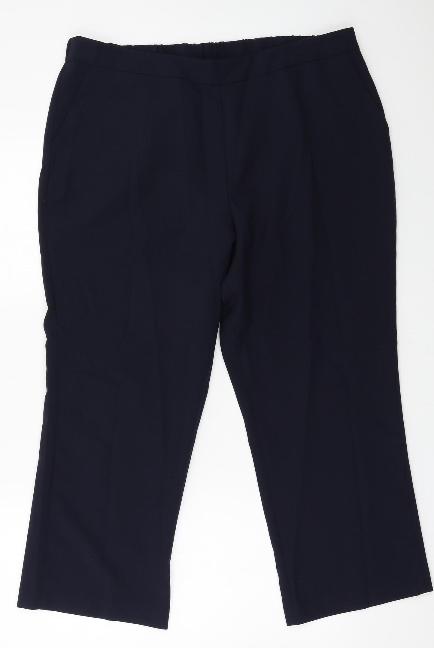 Bonmarché Womens Blue   Trousers  Size 18 L24 in