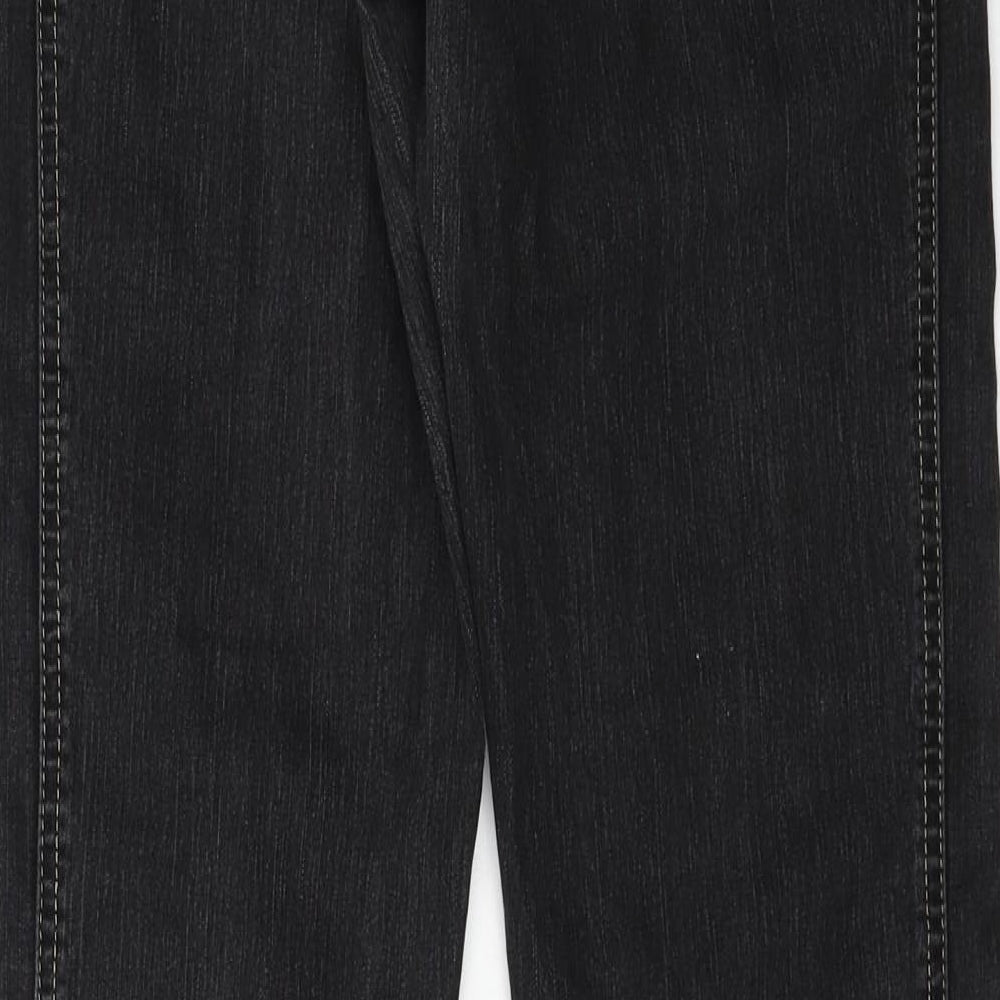 Preworn Womens Grey  Denim Straight Jeans Size 30 in L31 in