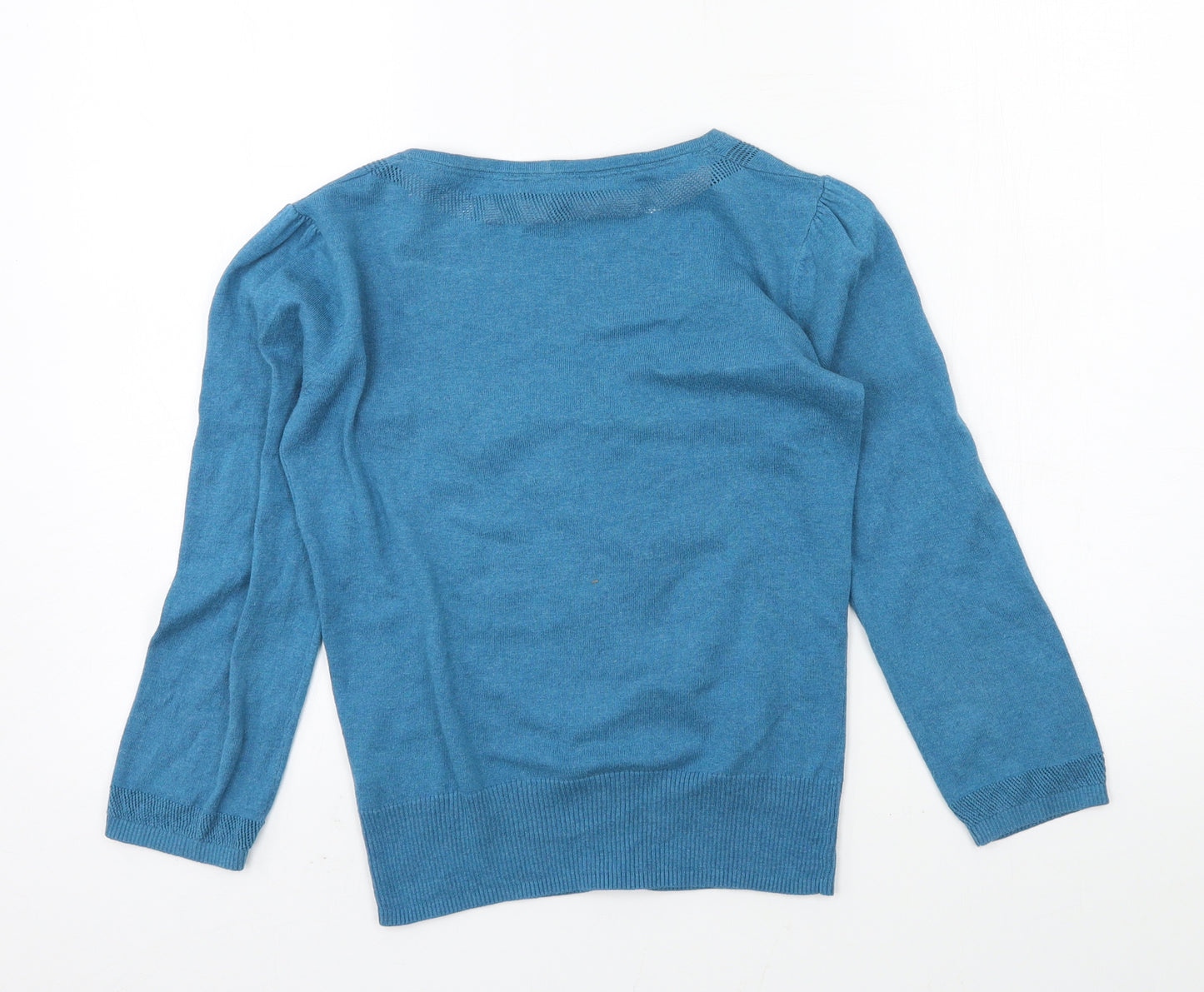 Fat Face Womens Blue  Knit Cardigan Jumper Size 8