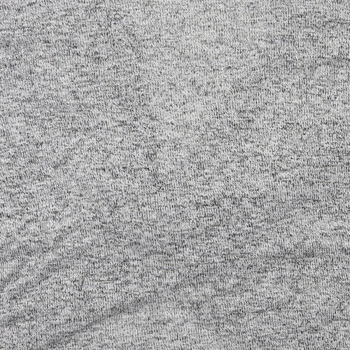 AX Paris Womens Grey  Knit Basic Blouse Size M  - knot detail