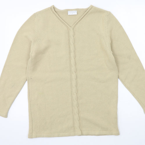 Cotswold Womens Beige  Knit Pullover Jumper Size 8