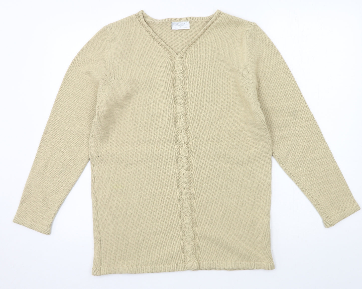 Cotswold Womens Beige  Knit Pullover Jumper Size 8