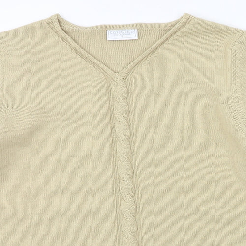 Cotswold Womens Beige  Knit Pullover Jumper Size 8