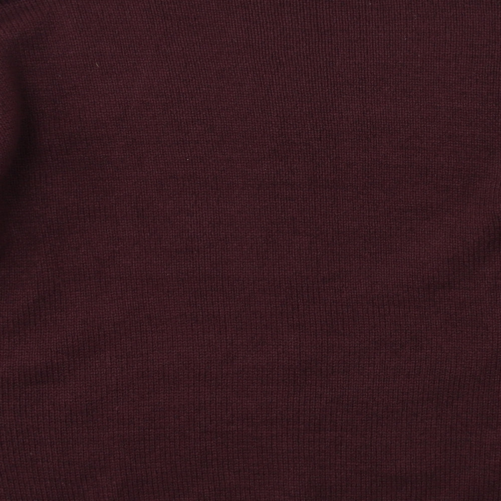 Select Womens Purple  Knit Pullover Jumper Size 14