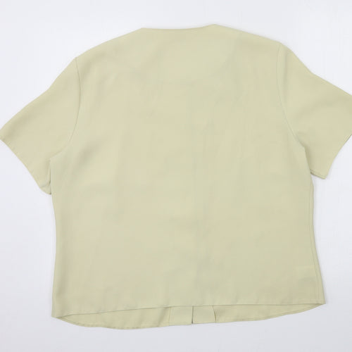 Roberta Celli Womens Beige   Basic Blouse Size 18