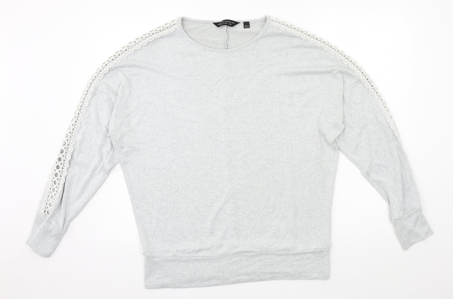 Dorothy Perkins Womens Grey  Knit Pullover Jumper Size 12