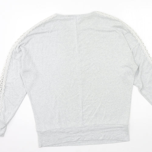 Dorothy Perkins Womens Grey  Knit Pullover Jumper Size 12