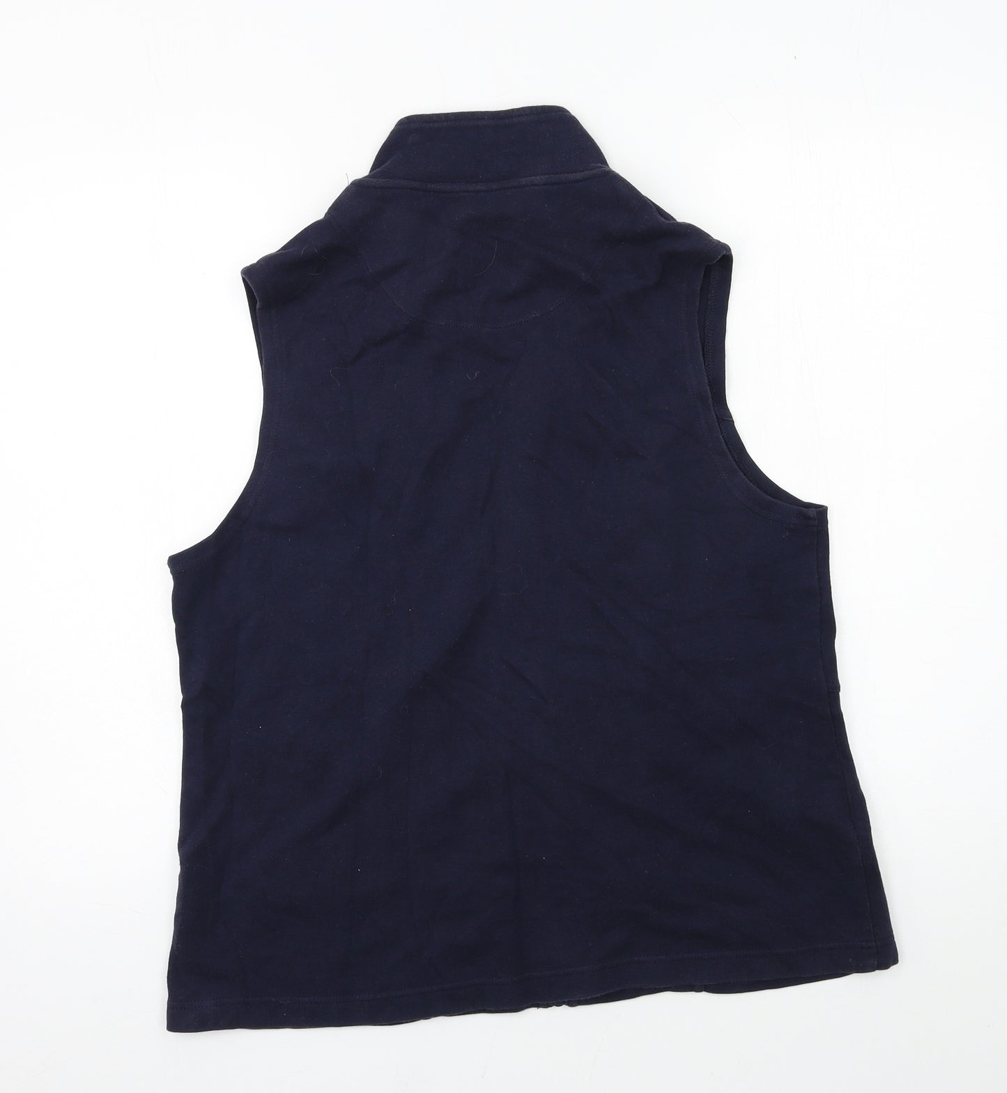 DASH Womens Blue  Jersey Gilet Jacket Size 16