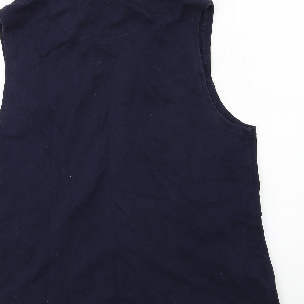 DASH Womens Blue  Jersey Gilet Jacket Size 16