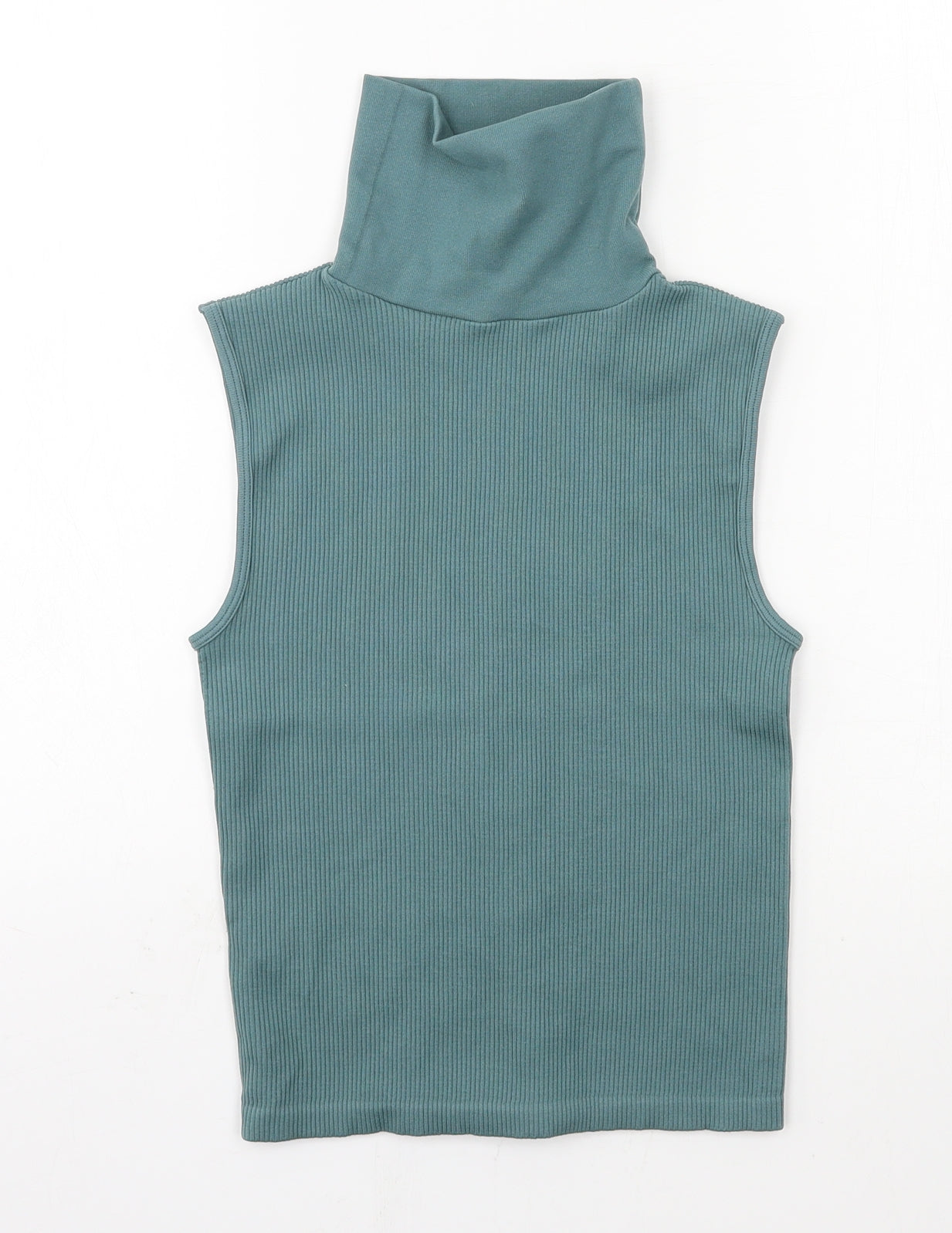 PRETTYLITTLETHING Womens Blue  Jersey Basic T-Shirt Size L