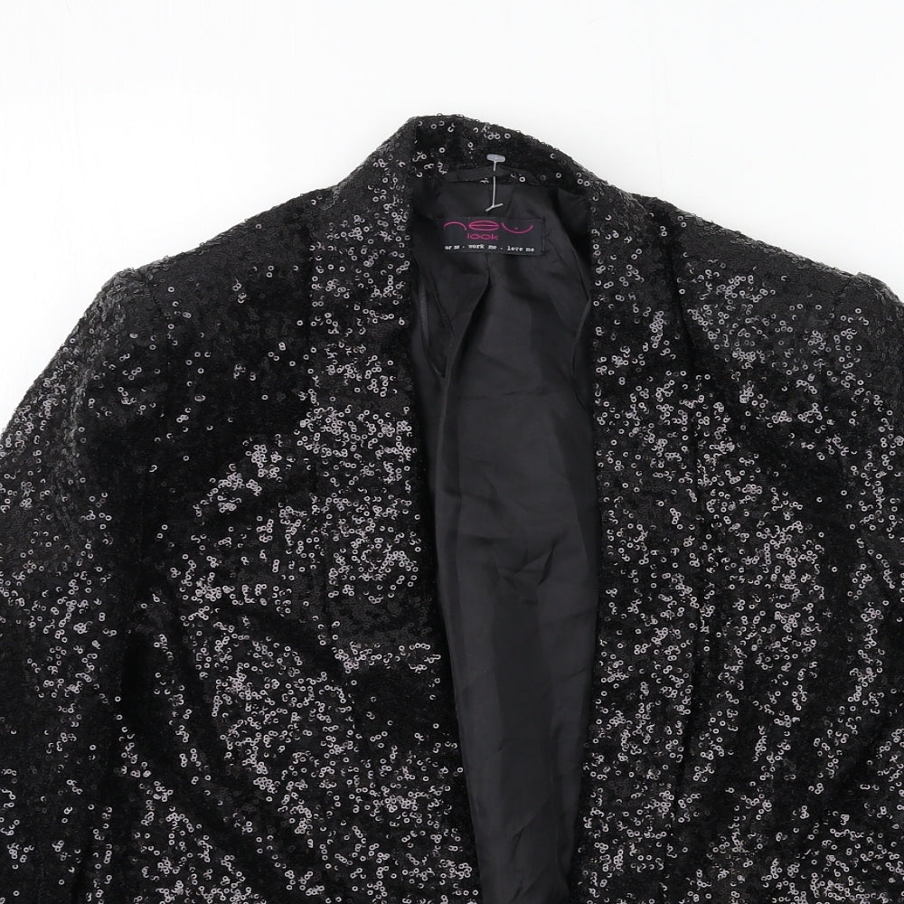 New Look Womens Black   Jacket Blazer Size 12