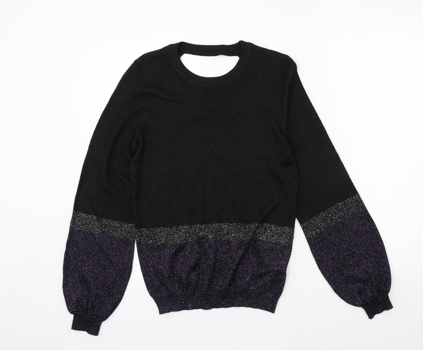 George Womens Black  Knit Pullover Jumper Size 8
