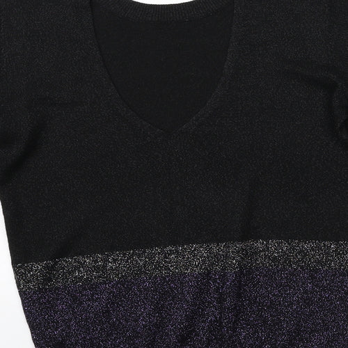 George Womens Black  Knit Pullover Jumper Size 8