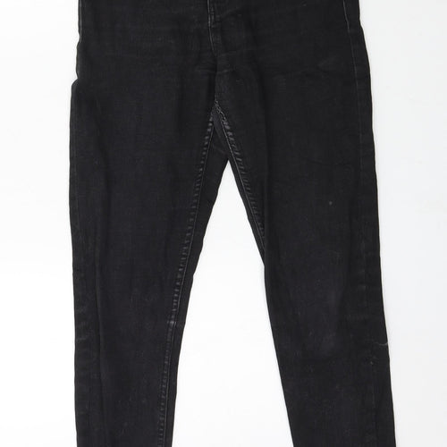 Bershka Womens Black  Denim Skinny Jeans Size 8 L28 in
