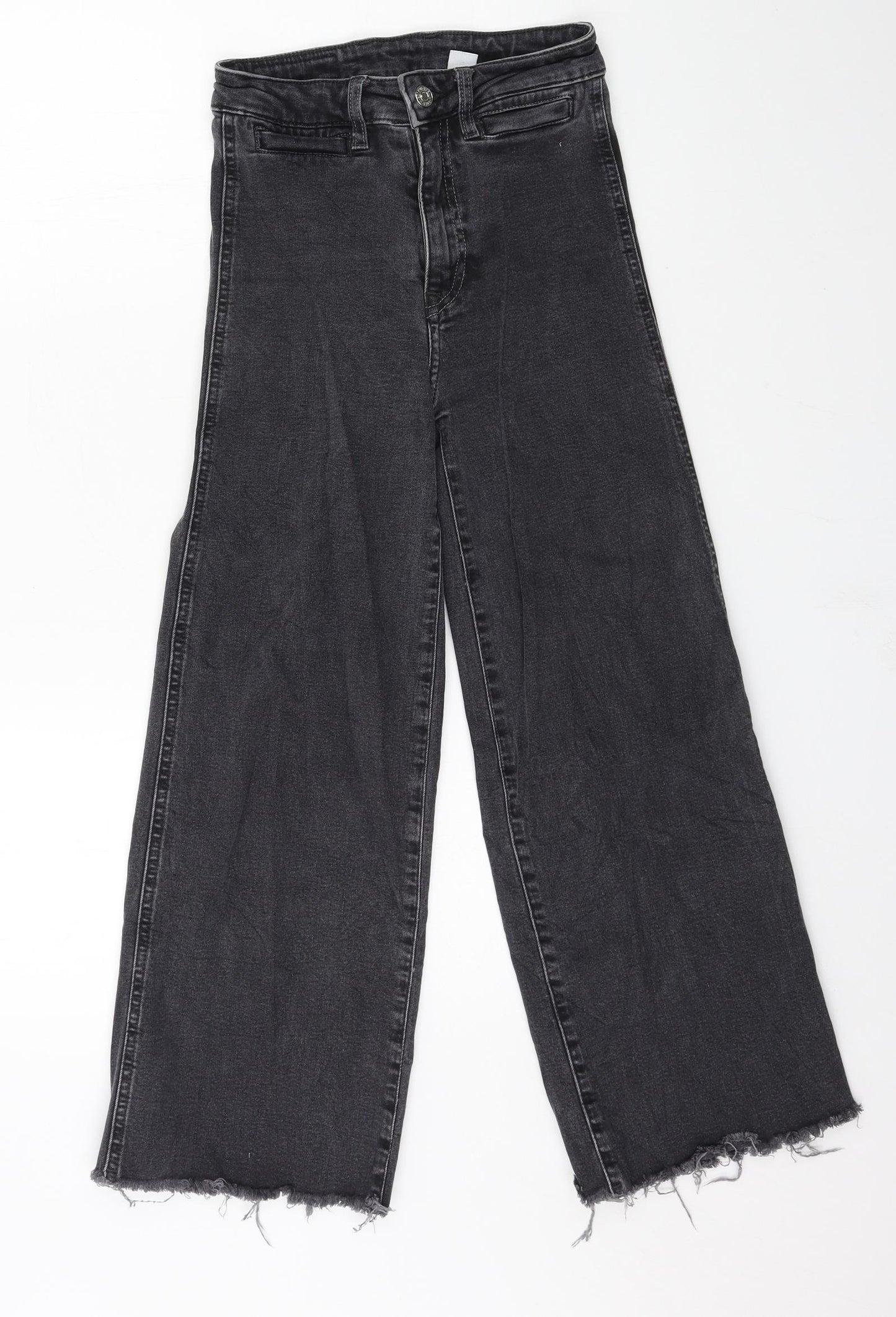 H&M Womens Green  Denim Cropped Jeans Size 6 L24 in