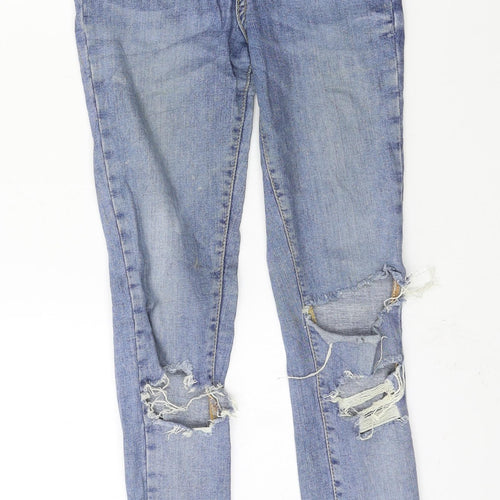 Gina Womens Blue  Denim Skinny Jeans Size 6 L29 in