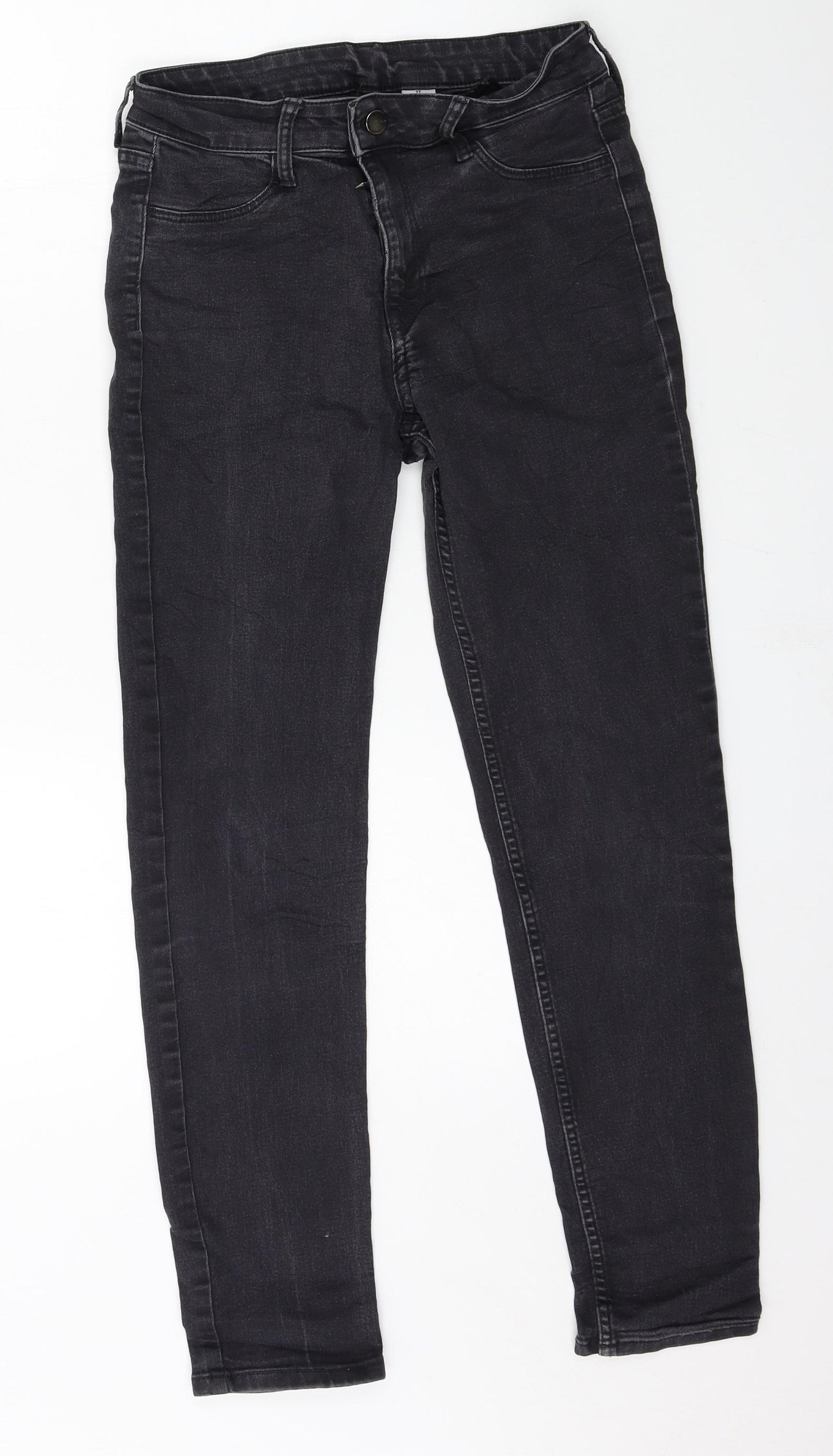 H&M Womens Grey  Denim Skinny Jeans Size 27 in L27 in