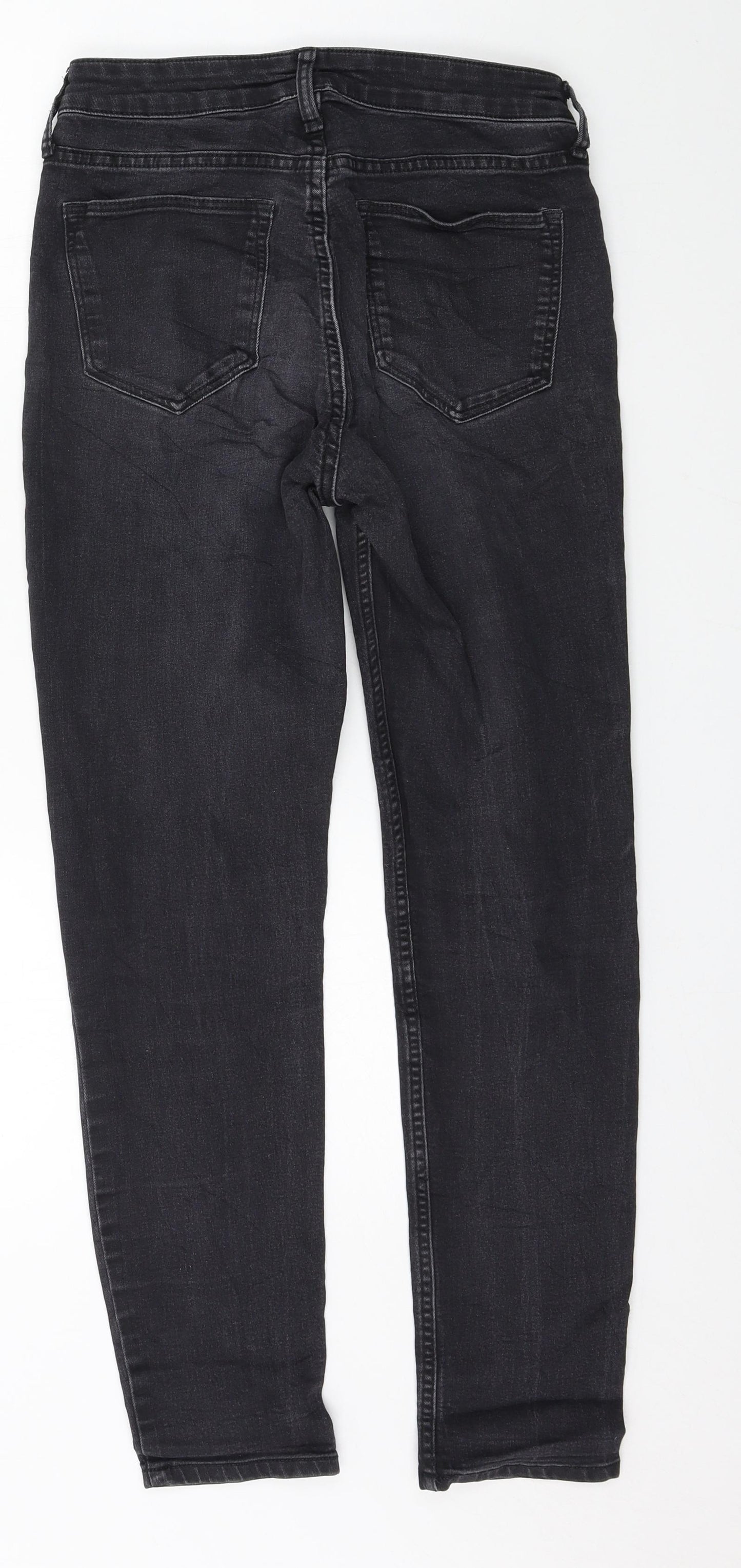 H&M Womens Grey  Denim Skinny Jeans Size 27 in L27 in