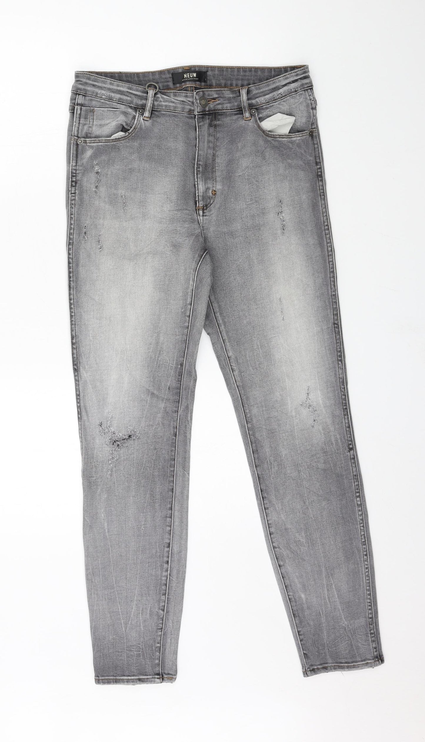 Neuw Denim Womens Grey  Denim Skinny Jeans Size 10 L28 in