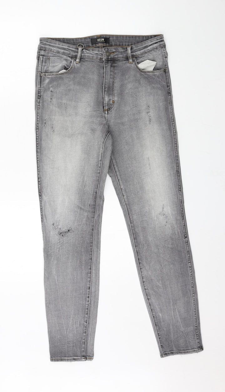 Neuw Denim Womens Grey Denim Skinny Jeans Size 10 L28 in