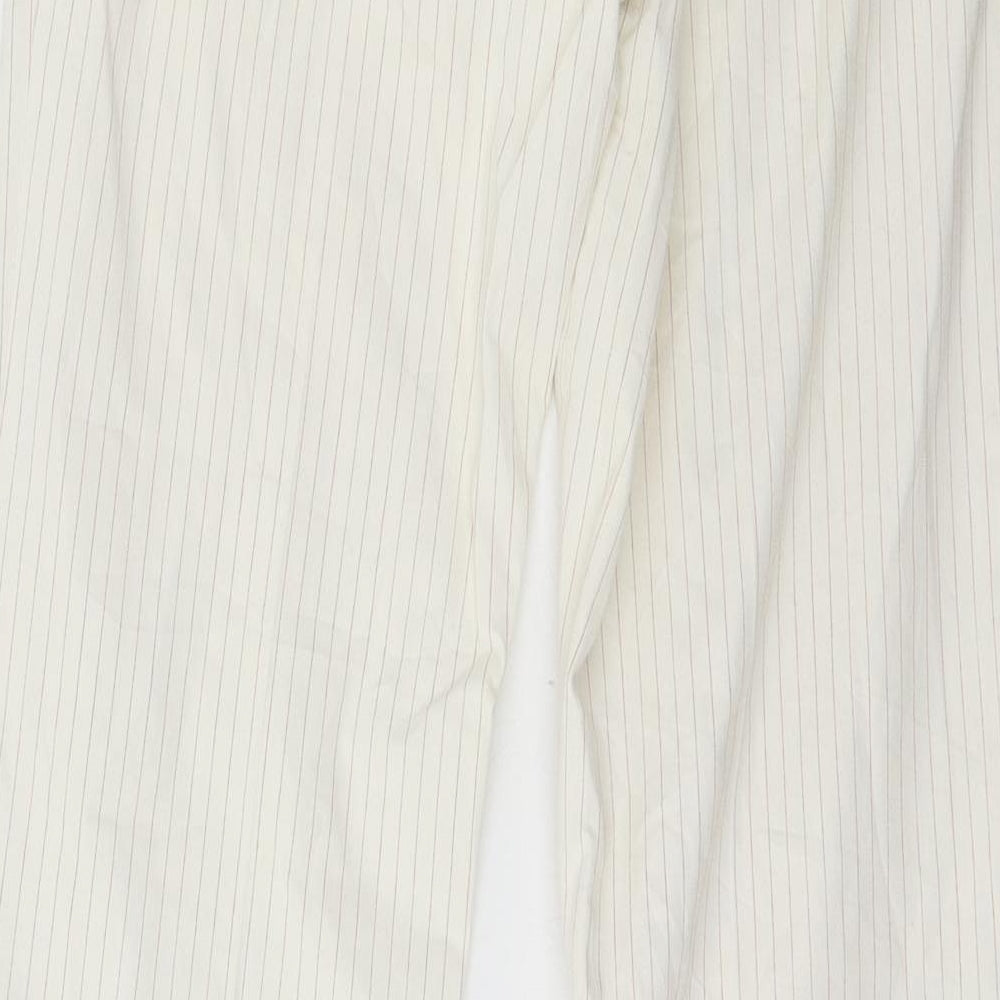 RESERVED Womens White Striped  Trousers  Size 30 in L31 in