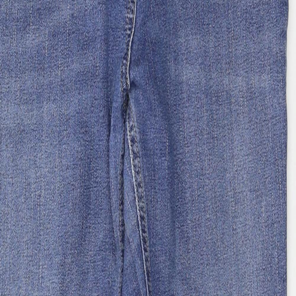 Marks and Spencer Womens Blue  Denim Straight Jeans Size 10 L30 in