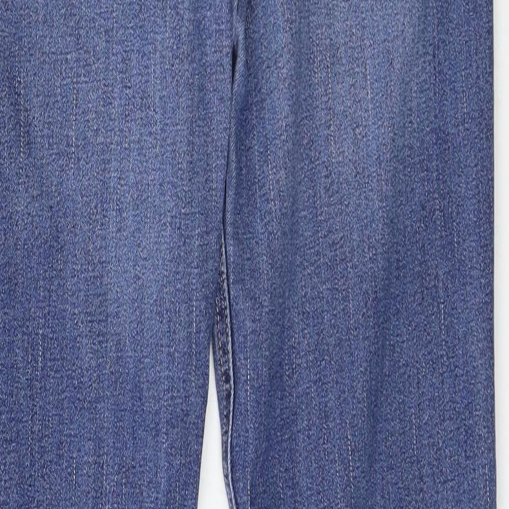 Marks and Spencer Womens Blue  Denim Straight Jeans Size 10 L30 in