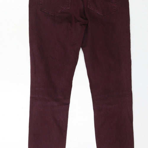 Zara Womens Purple  Denim Skinny Jeans Size 30 in L25 in
