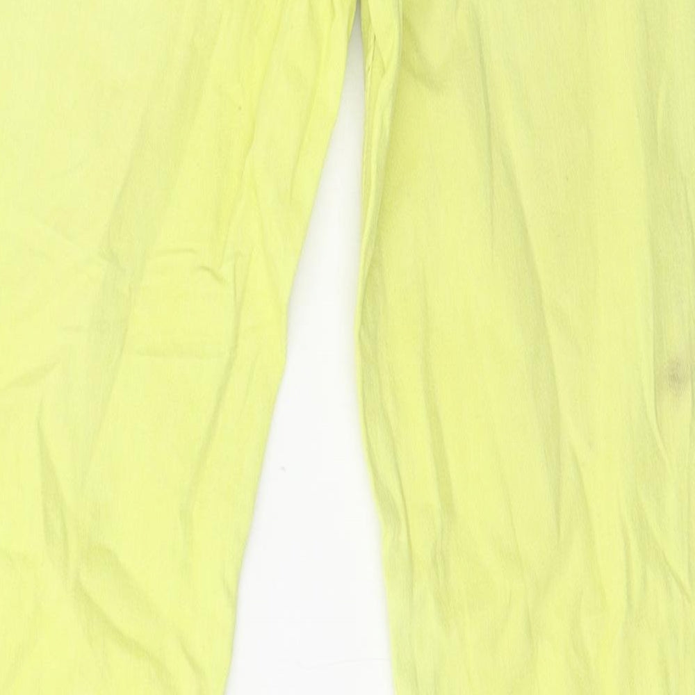 Cool Club Denim Girls Yellow  Damask Skinny Jeans Size 16 Years