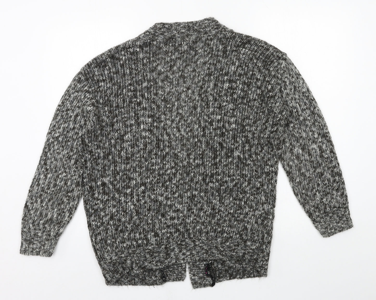 Whisper Womens Grey  Knit Cardigan Jumper Size 16