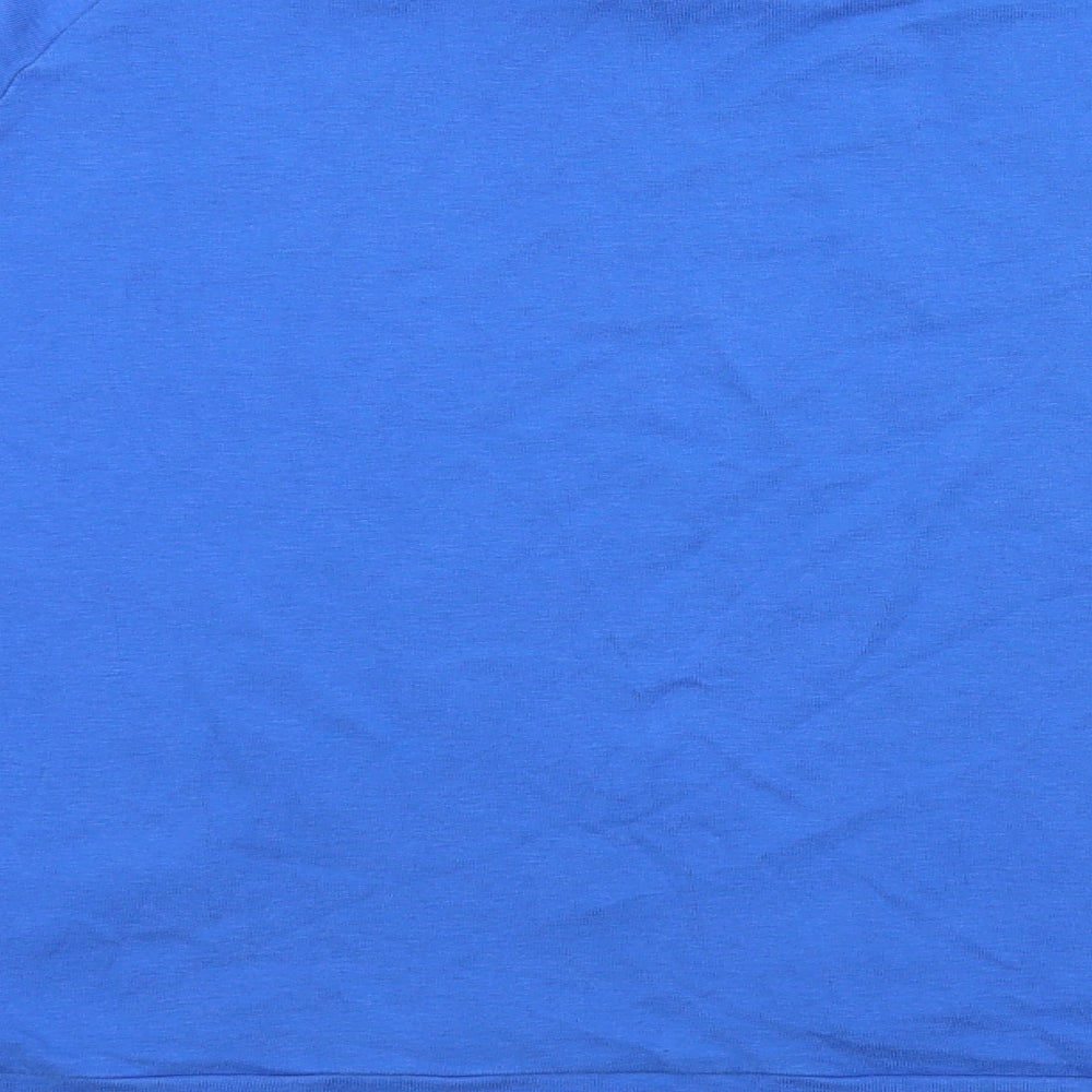 Hush Womens Blue  Jersey Pullover Sweatshirt Size XL