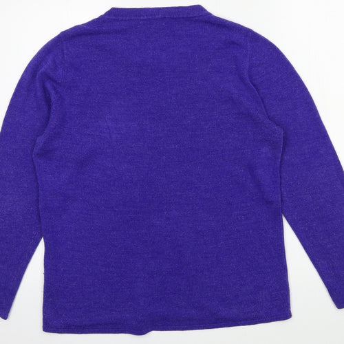 Bonmarché Womens Blue  Knit Pullover Jumper Size 12