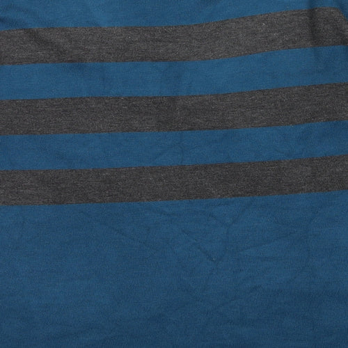 Chianti  Womens Blue Striped Knit Pullover Jumper Size L