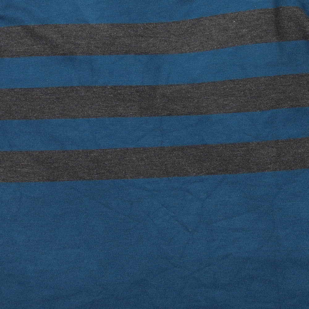Chianti  Womens Blue Striped Knit Pullover Jumper Size L