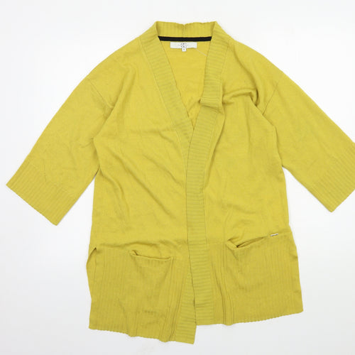 Country Casuals Womens Yellow  Knit Cardigan Jumper Size S