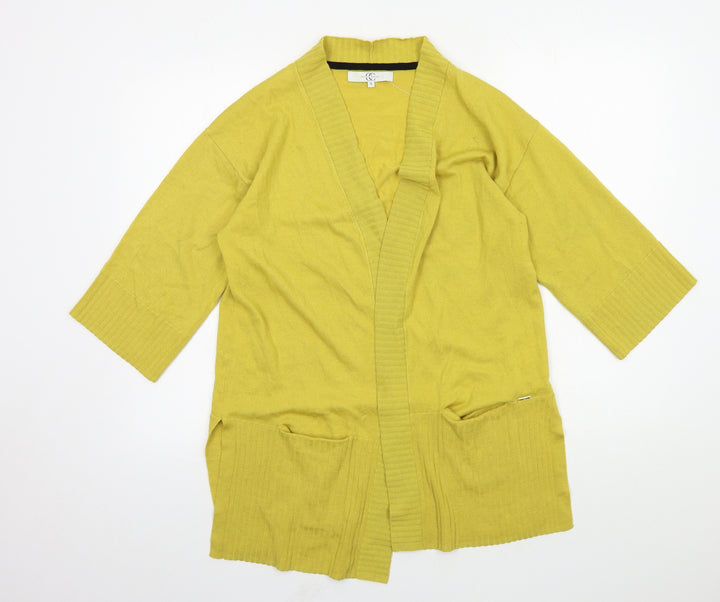Country Casuals Womens Yellow  Knit Cardigan Jumper Size S