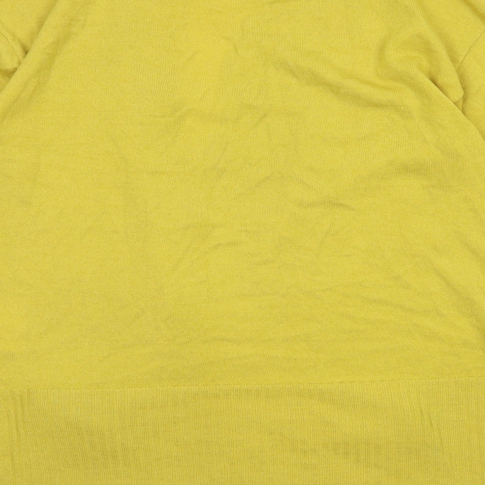 Country Casuals Womens Yellow  Knit Cardigan Jumper Size S