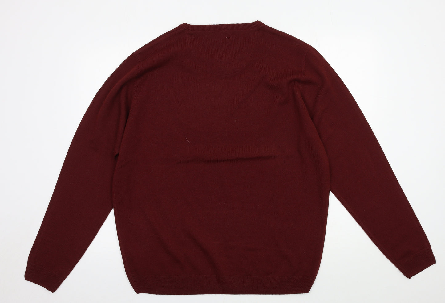 Kensington Mens Red  Knit Pullover Jumper Size XL