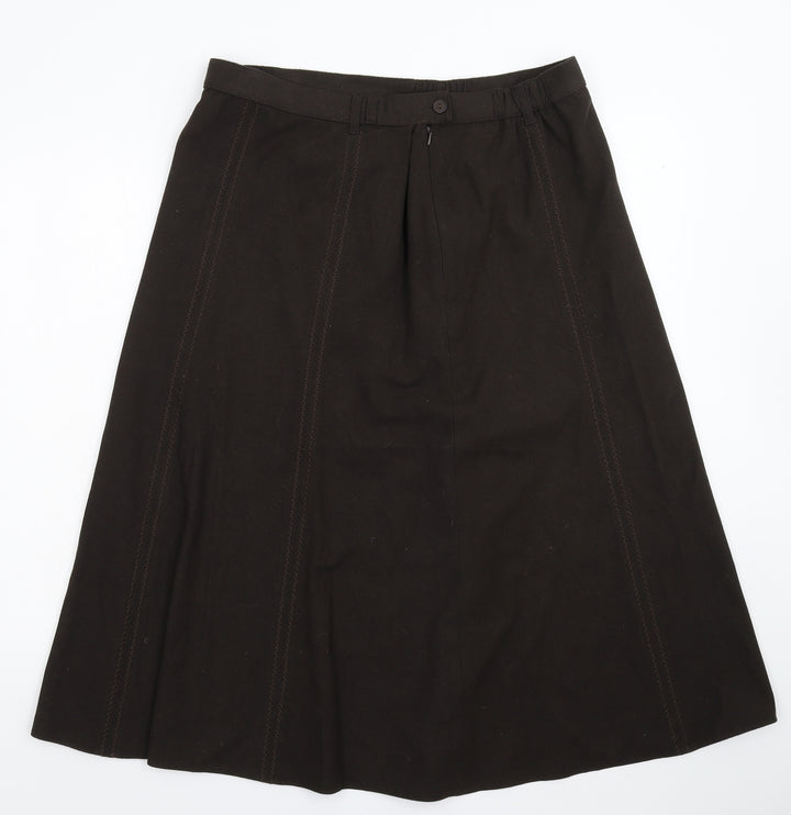 Marks and Spencer Womens Grey A-Line Skirt Size 32 in