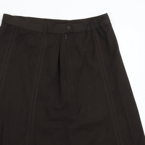 Marks and Spencer Womens Grey   A-Line Skirt Size 32 in