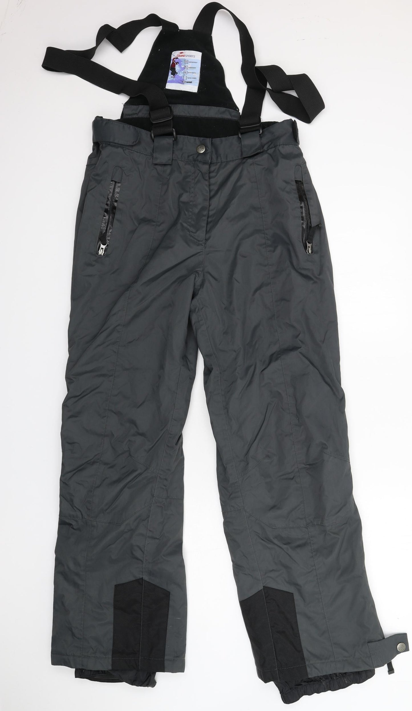 Crane Mens Grey   Snow Pants Trousers Size L L31 in