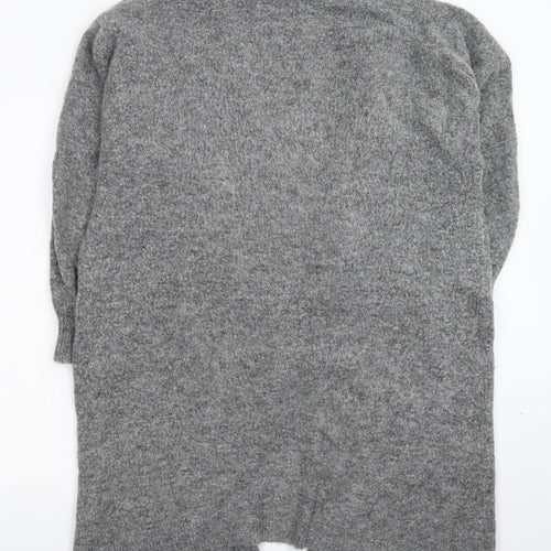 H&M Womens Grey  Knit Cardigan Jumper Size M
