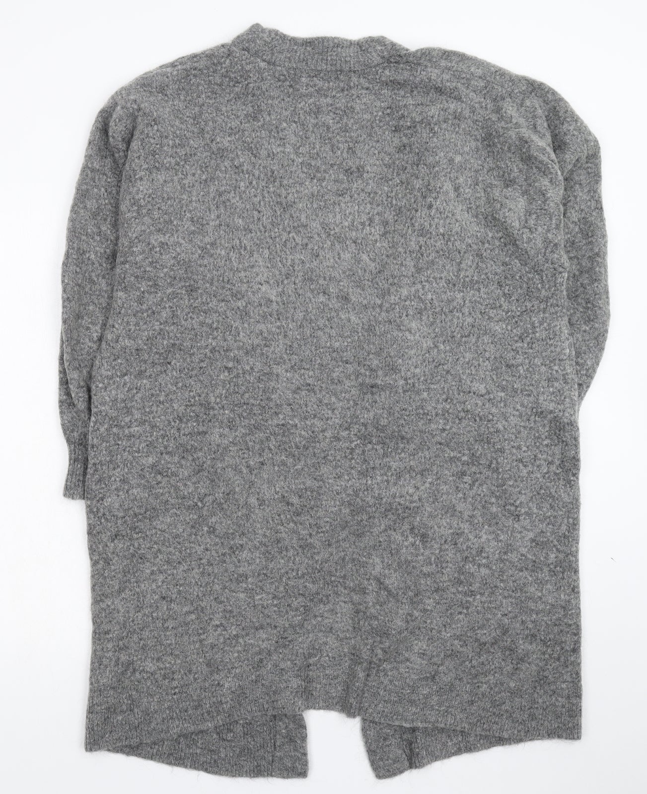 H&M Womens Grey  Knit Cardigan Jumper Size M