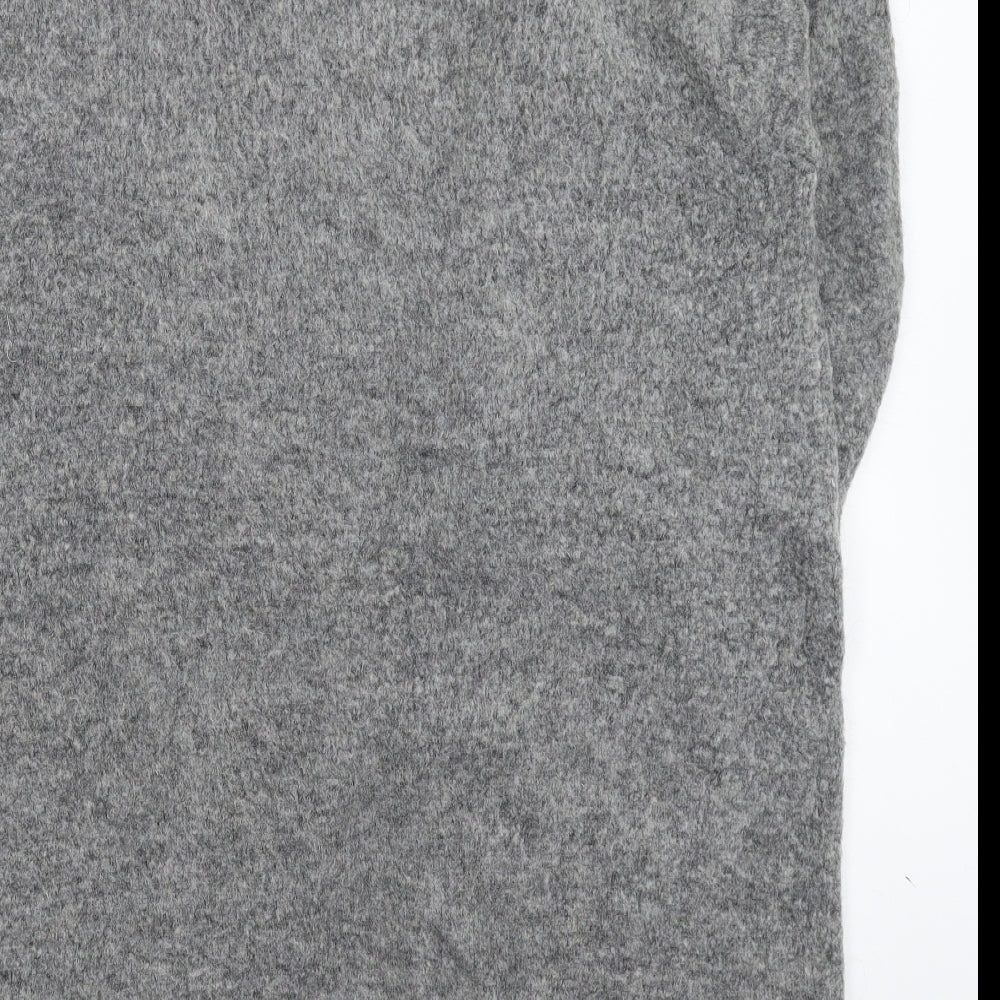 H&M Womens Grey  Knit Cardigan Jumper Size M