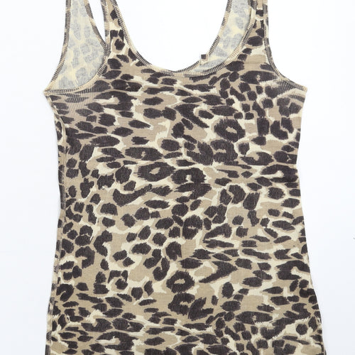 River Island Womens Multicoloured Animal Print  Basic Tank Size 12